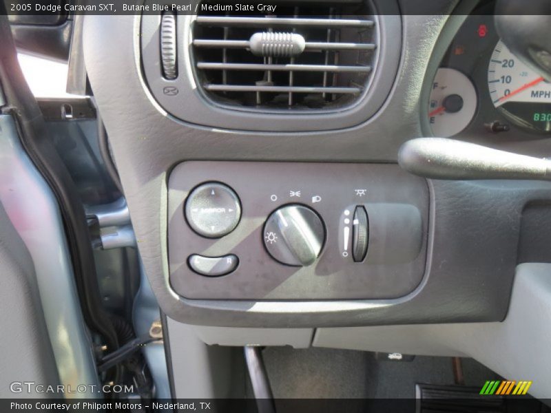Butane Blue Pearl / Medium Slate Gray 2005 Dodge Caravan SXT