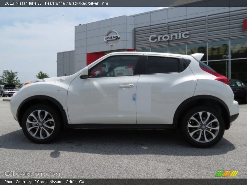 Pearl White / Black/Red/Silver Trim 2013 Nissan Juke SL