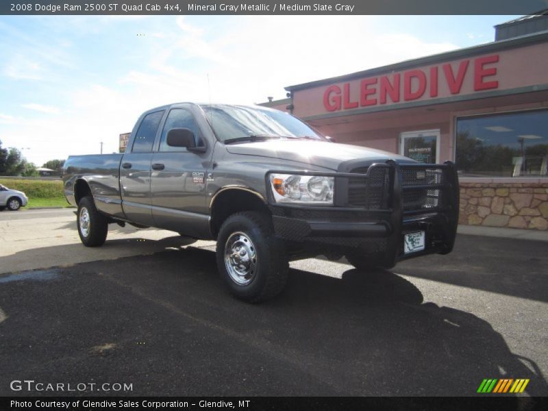 Mineral Gray Metallic / Medium Slate Gray 2008 Dodge Ram 2500 ST Quad Cab 4x4