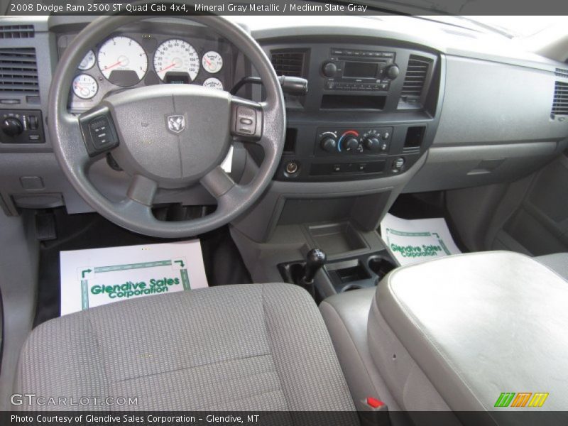 Mineral Gray Metallic / Medium Slate Gray 2008 Dodge Ram 2500 ST Quad Cab 4x4
