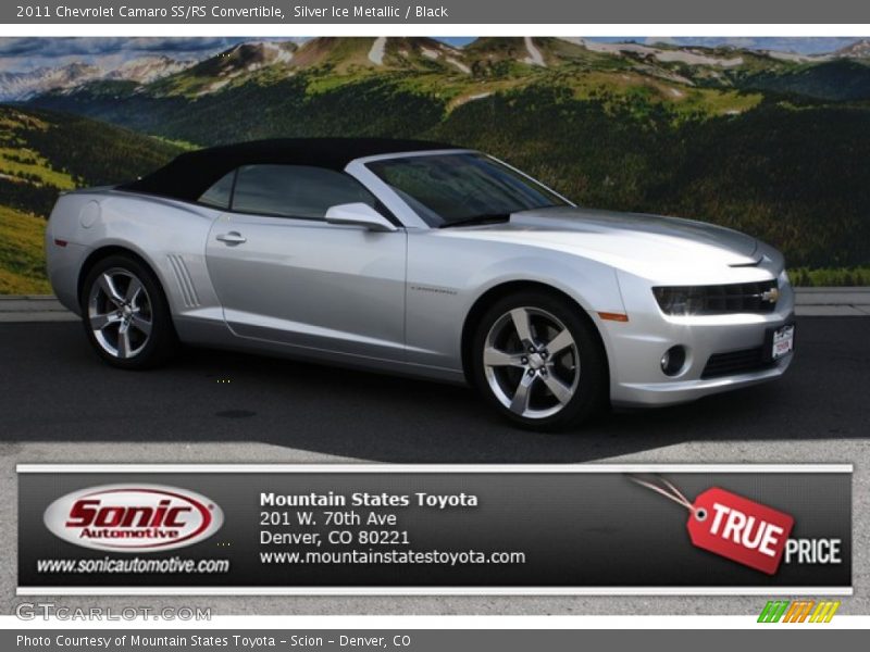 Silver Ice Metallic / Black 2011 Chevrolet Camaro SS/RS Convertible