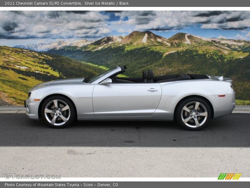 Silver Ice Metallic / Black 2011 Chevrolet Camaro SS/RS Convertible