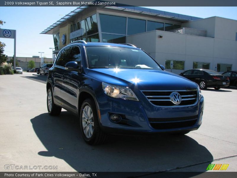 Sapphire Blue Metallic / Sandstone 2009 Volkswagen Tiguan SE