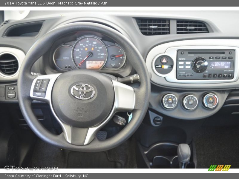 Dashboard of 2014 Yaris LE 5 Door
