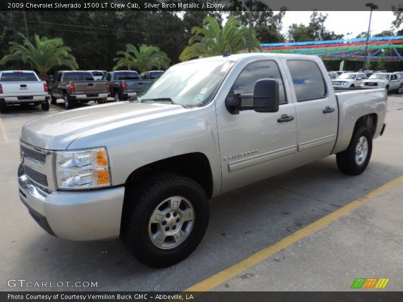 Silver Birch Metallic / Ebony 2009 Chevrolet Silverado 1500 LT Crew Cab