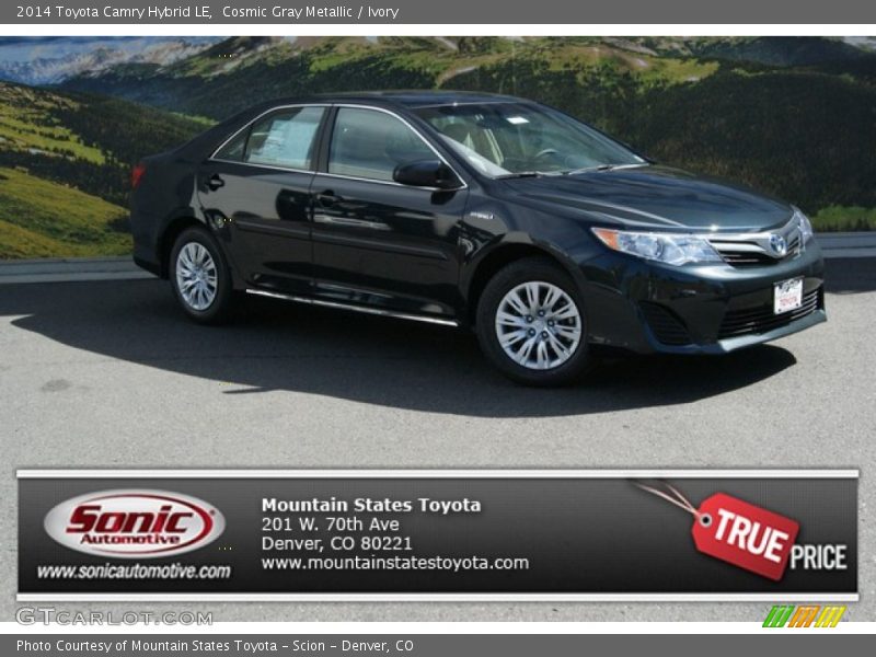 Cosmic Gray Metallic / Ivory 2014 Toyota Camry Hybrid LE