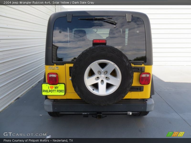 Solar Yellow / Dark Slate Gray 2004 Jeep Wrangler Rubicon 4x4