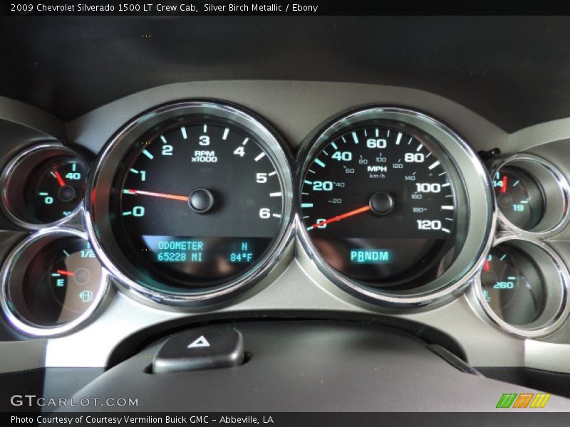 Silver Birch Metallic / Ebony 2009 Chevrolet Silverado 1500 LT Crew Cab