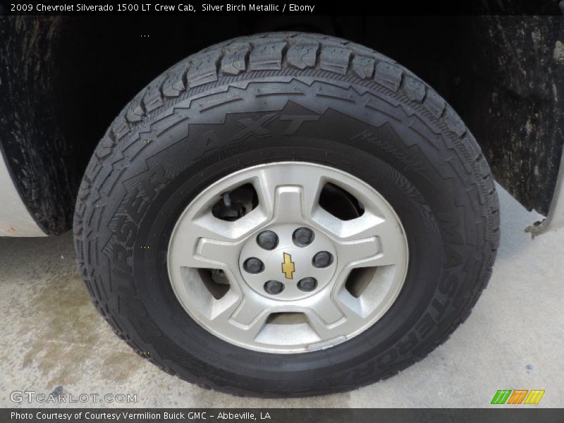 Silver Birch Metallic / Ebony 2009 Chevrolet Silverado 1500 LT Crew Cab