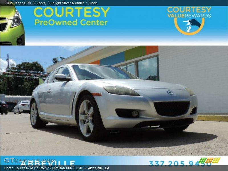 Sunlight Silver Metallic / Black 2005 Mazda RX-8 Sport