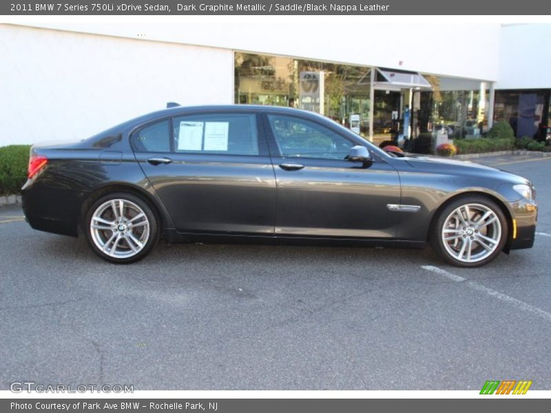 Dark Graphite Metallic / Saddle/Black Nappa Leather 2011 BMW 7 Series 750Li xDrive Sedan
