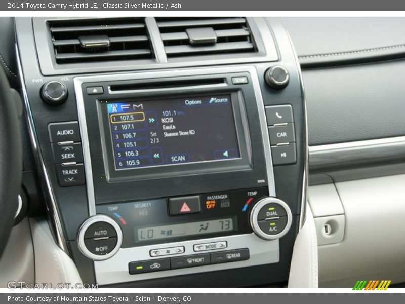Controls of 2014 Camry Hybrid LE