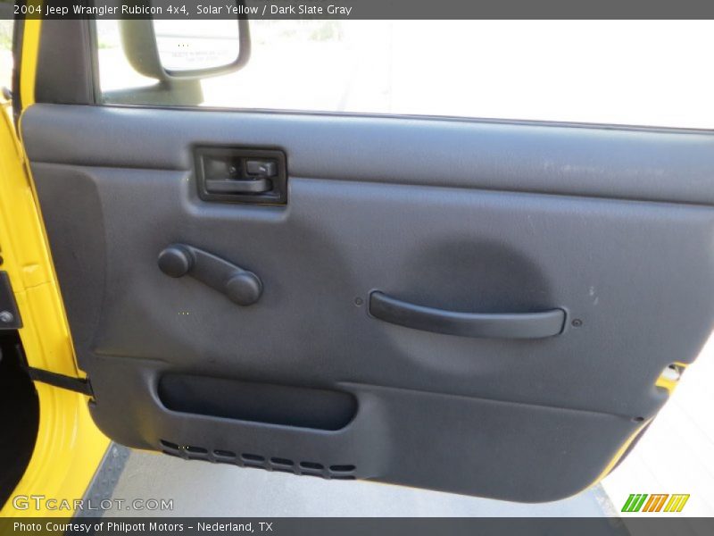 Solar Yellow / Dark Slate Gray 2004 Jeep Wrangler Rubicon 4x4