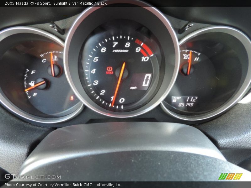 Sunlight Silver Metallic / Black 2005 Mazda RX-8 Sport