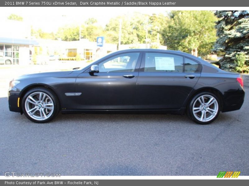 Dark Graphite Metallic / Saddle/Black Nappa Leather 2011 BMW 7 Series 750Li xDrive Sedan
