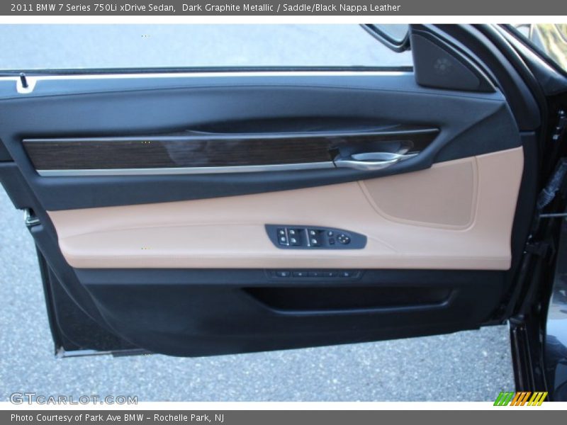 Dark Graphite Metallic / Saddle/Black Nappa Leather 2011 BMW 7 Series 750Li xDrive Sedan