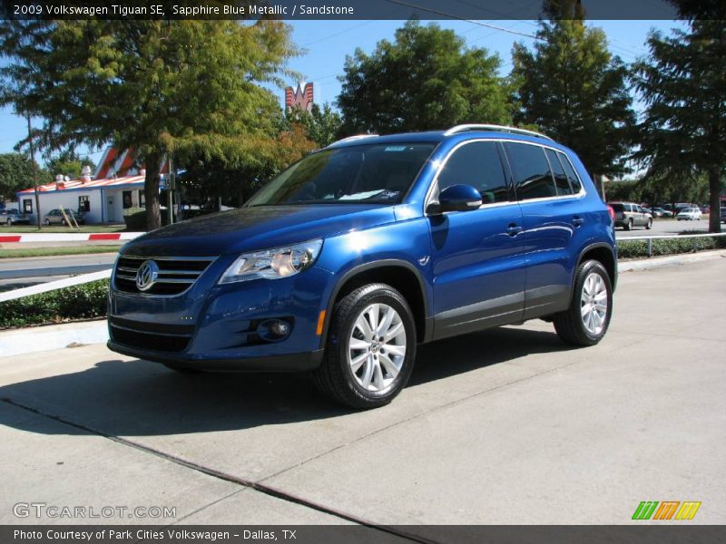 Sapphire Blue Metallic / Sandstone 2009 Volkswagen Tiguan SE