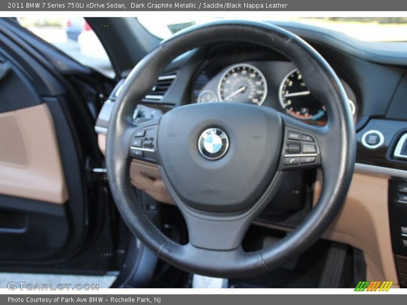 Dark Graphite Metallic / Saddle/Black Nappa Leather 2011 BMW 7 Series 750Li xDrive Sedan