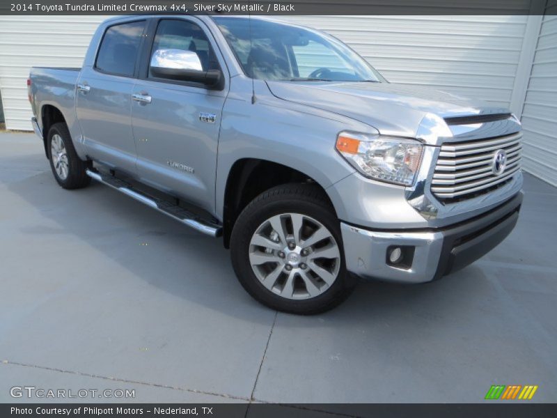 Silver Sky Metallic / Black 2014 Toyota Tundra Limited Crewmax 4x4