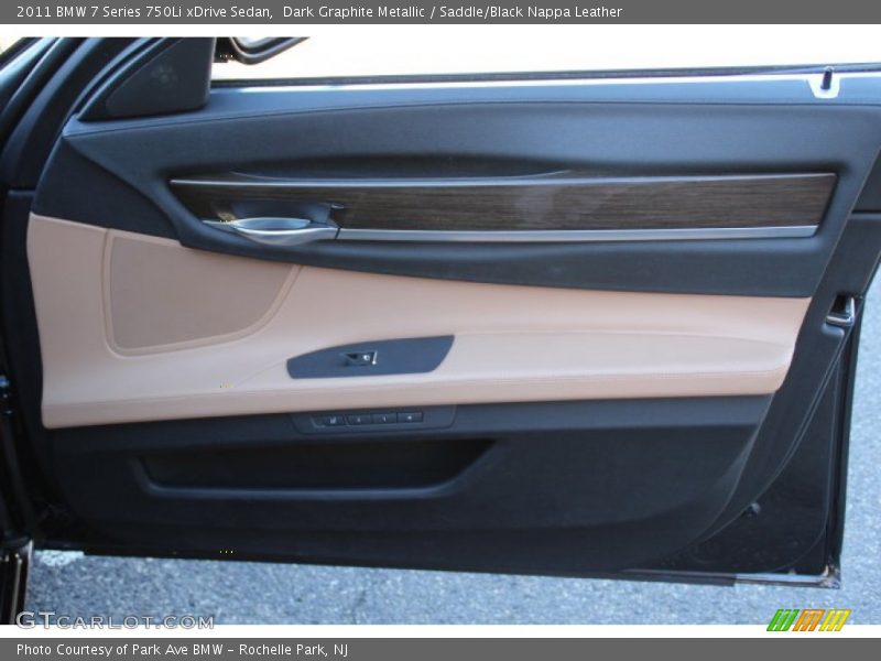 Dark Graphite Metallic / Saddle/Black Nappa Leather 2011 BMW 7 Series 750Li xDrive Sedan