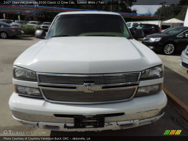 Summit White / Tan 2007 Chevrolet Silverado 1500 Classic LS Crew Cab