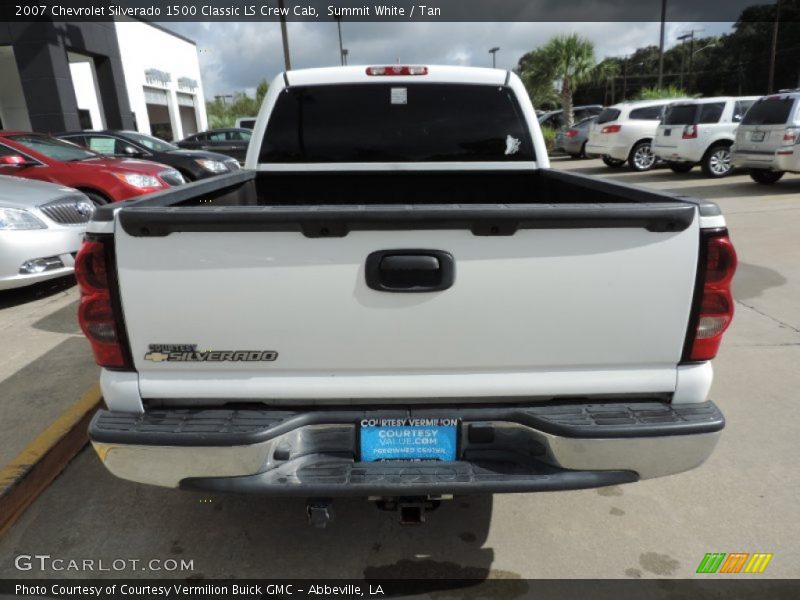 Summit White / Tan 2007 Chevrolet Silverado 1500 Classic LS Crew Cab