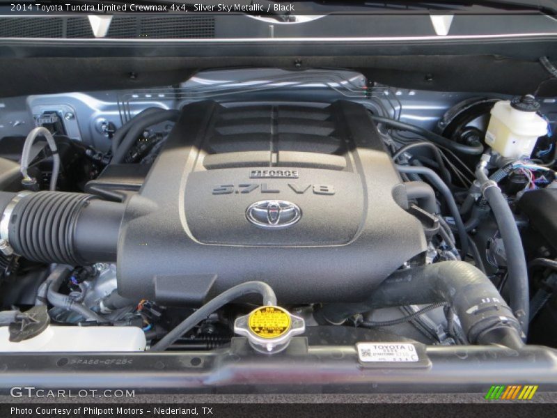  2014 Tundra Limited Crewmax 4x4 Engine - 5.7 Liter Flex-Fuel DOHC 32-Valve Dual VVT-i V8