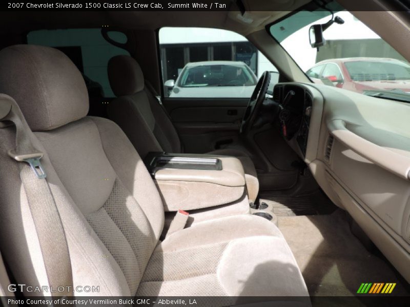 Summit White / Tan 2007 Chevrolet Silverado 1500 Classic LS Crew Cab