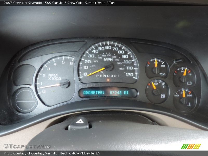 Summit White / Tan 2007 Chevrolet Silverado 1500 Classic LS Crew Cab
