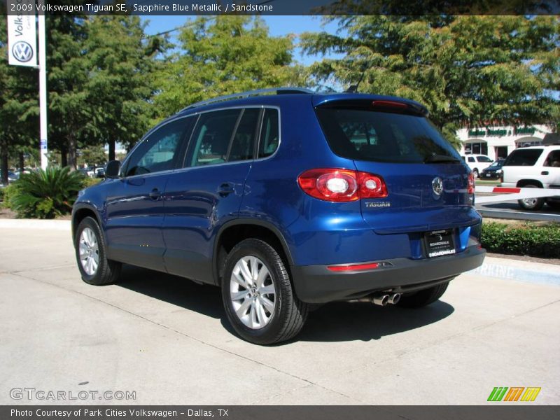 Sapphire Blue Metallic / Sandstone 2009 Volkswagen Tiguan SE