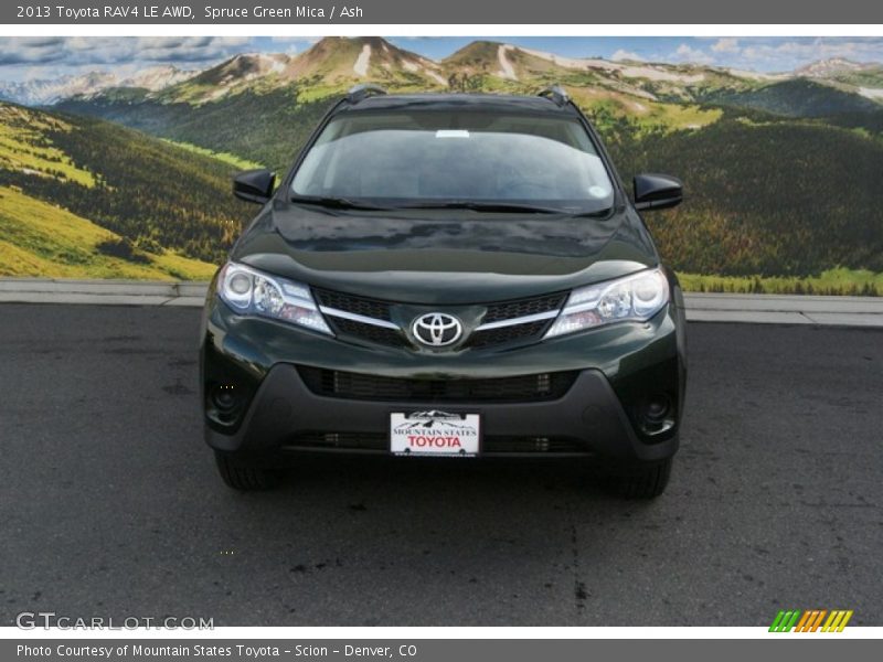 Spruce Green Mica / Ash 2013 Toyota RAV4 LE AWD