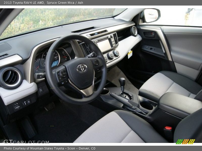 Spruce Green Mica / Ash 2013 Toyota RAV4 LE AWD