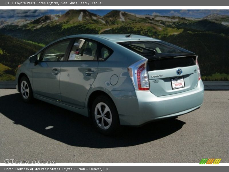 Sea Glass Pearl / Bisque 2013 Toyota Prius Three Hybrid