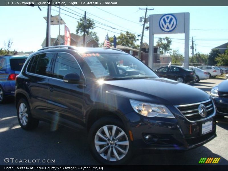 Night Blue Metallic / Charcoal 2011 Volkswagen Tiguan SE 4Motion