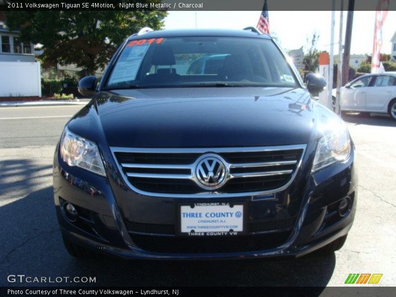 Night Blue Metallic / Charcoal 2011 Volkswagen Tiguan SE 4Motion