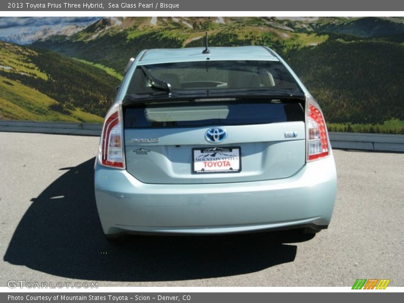 Sea Glass Pearl / Bisque 2013 Toyota Prius Three Hybrid