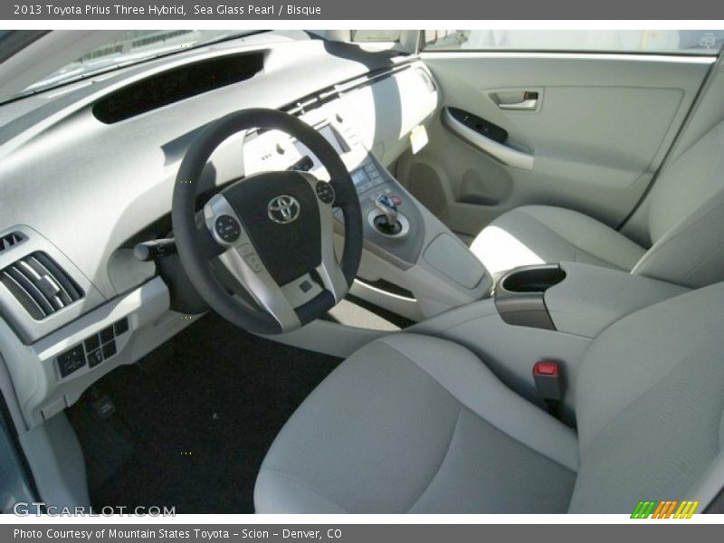 Sea Glass Pearl / Bisque 2013 Toyota Prius Three Hybrid