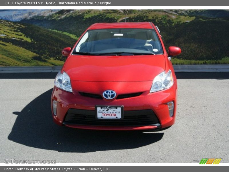 Barcelona Red Metallic / Bisque 2013 Toyota Prius Four Hybrid