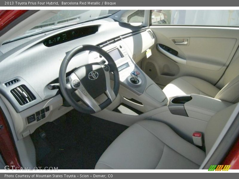 Barcelona Red Metallic / Bisque 2013 Toyota Prius Four Hybrid