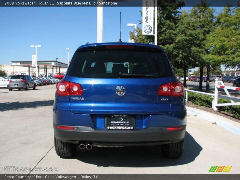 Sapphire Blue Metallic / Sandstone 2009 Volkswagen Tiguan SE