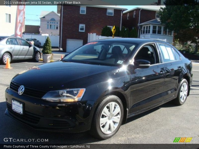 Black / Titan Black 2011 Volkswagen Jetta SE Sedan