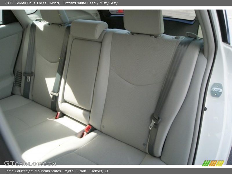 Blizzard White Pearl / Misty Gray 2013 Toyota Prius Three Hybrid