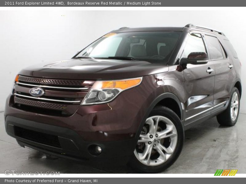 Bordeaux Reserve Red Metallic / Medium Light Stone 2011 Ford Explorer Limited 4WD