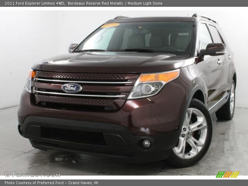 Bordeaux Reserve Red Metallic / Medium Light Stone 2011 Ford Explorer Limited 4WD