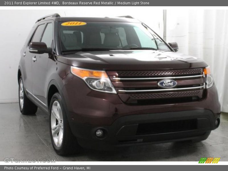 Bordeaux Reserve Red Metallic / Medium Light Stone 2011 Ford Explorer Limited 4WD