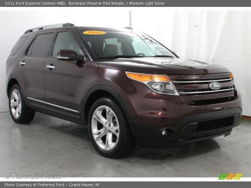 Bordeaux Reserve Red Metallic / Medium Light Stone 2011 Ford Explorer Limited 4WD