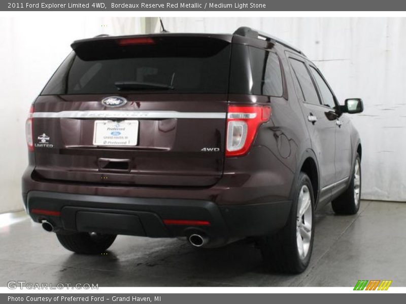 Bordeaux Reserve Red Metallic / Medium Light Stone 2011 Ford Explorer Limited 4WD