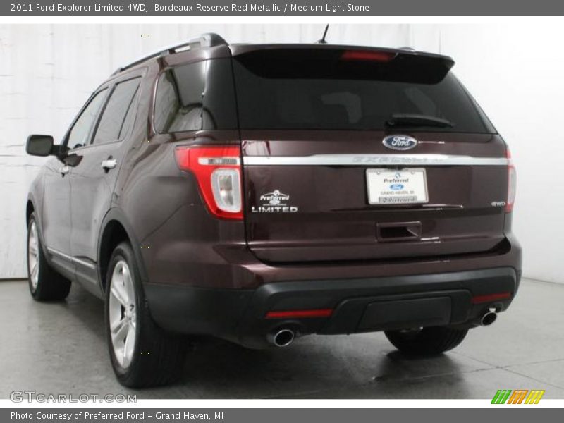 Bordeaux Reserve Red Metallic / Medium Light Stone 2011 Ford Explorer Limited 4WD