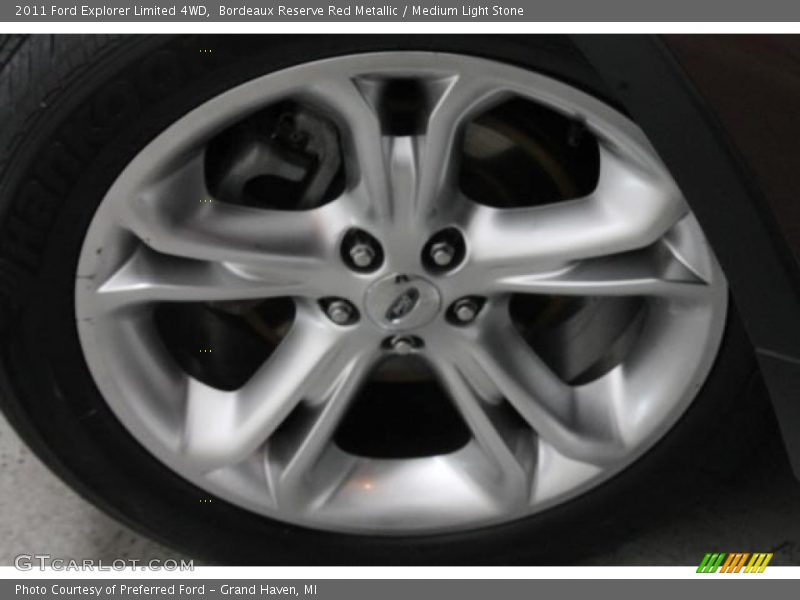 Bordeaux Reserve Red Metallic / Medium Light Stone 2011 Ford Explorer Limited 4WD