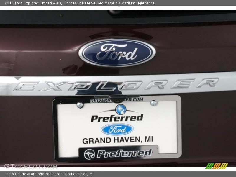 Bordeaux Reserve Red Metallic / Medium Light Stone 2011 Ford Explorer Limited 4WD